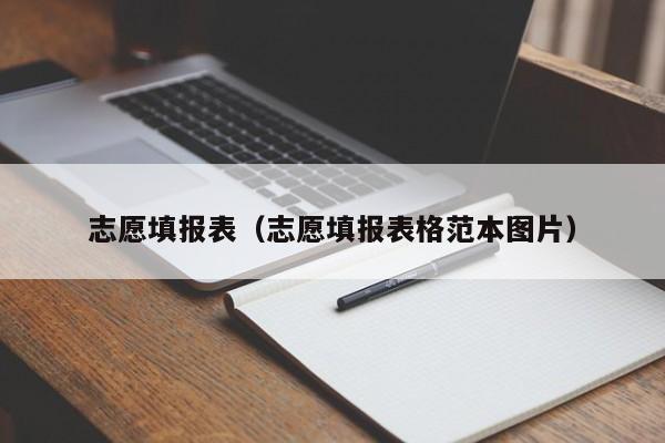 志愿填报表（志愿填报表格范本图片）