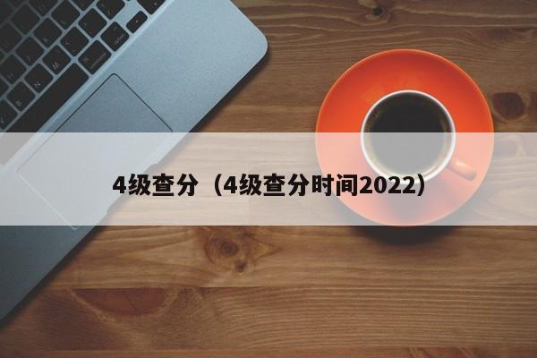 4级查分（4级查分时间2022）